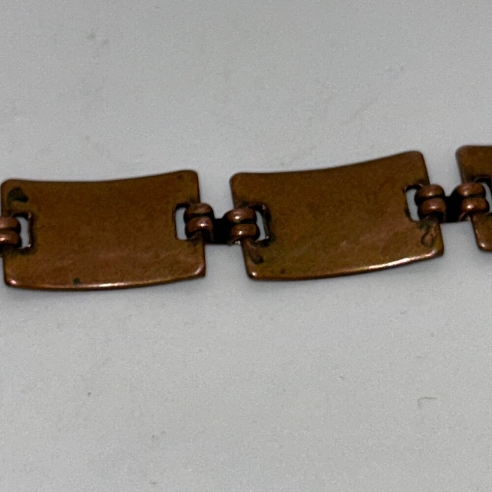 Vintage Copper Thunderbird Panel Link Bracelet With Replacement Clasp Tribal - Picture 13 of 15